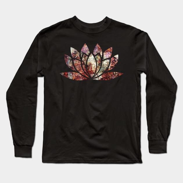 Lotus Pattern Long Sleeve T-Shirt by Sloth Station